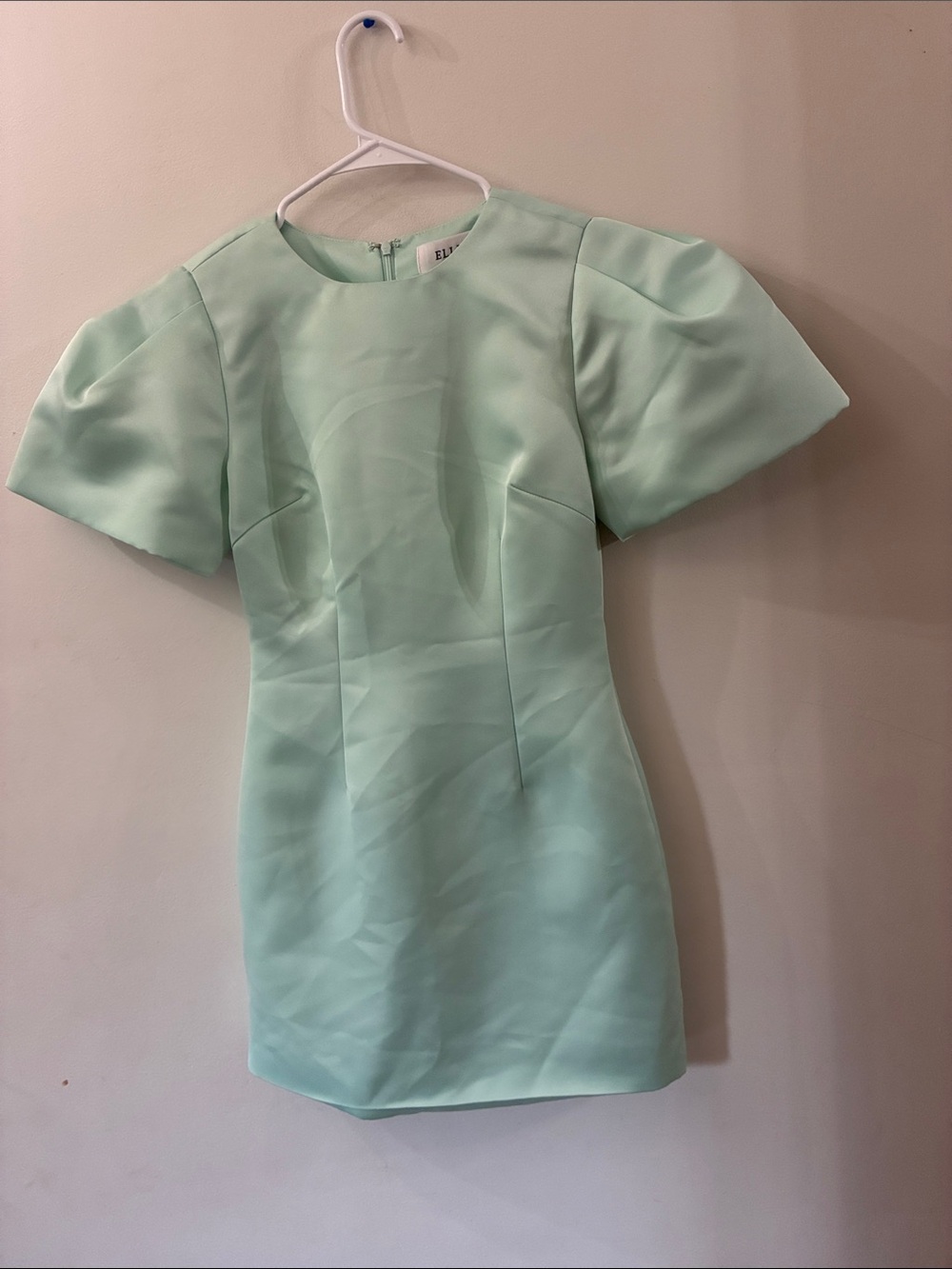 ELLIATT NWT - Blake Mint Puff-Sleeve Mini Dress - women’s XS